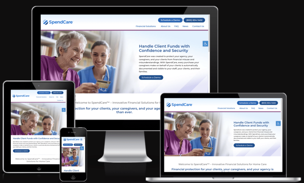 Spend.care new website by Approved Senior Network